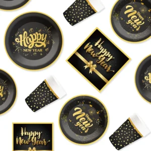 Damai original New Year Gold party tableware design