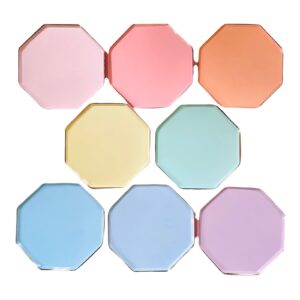 Pastel Shaped Paper Plates (Octagon & Round)