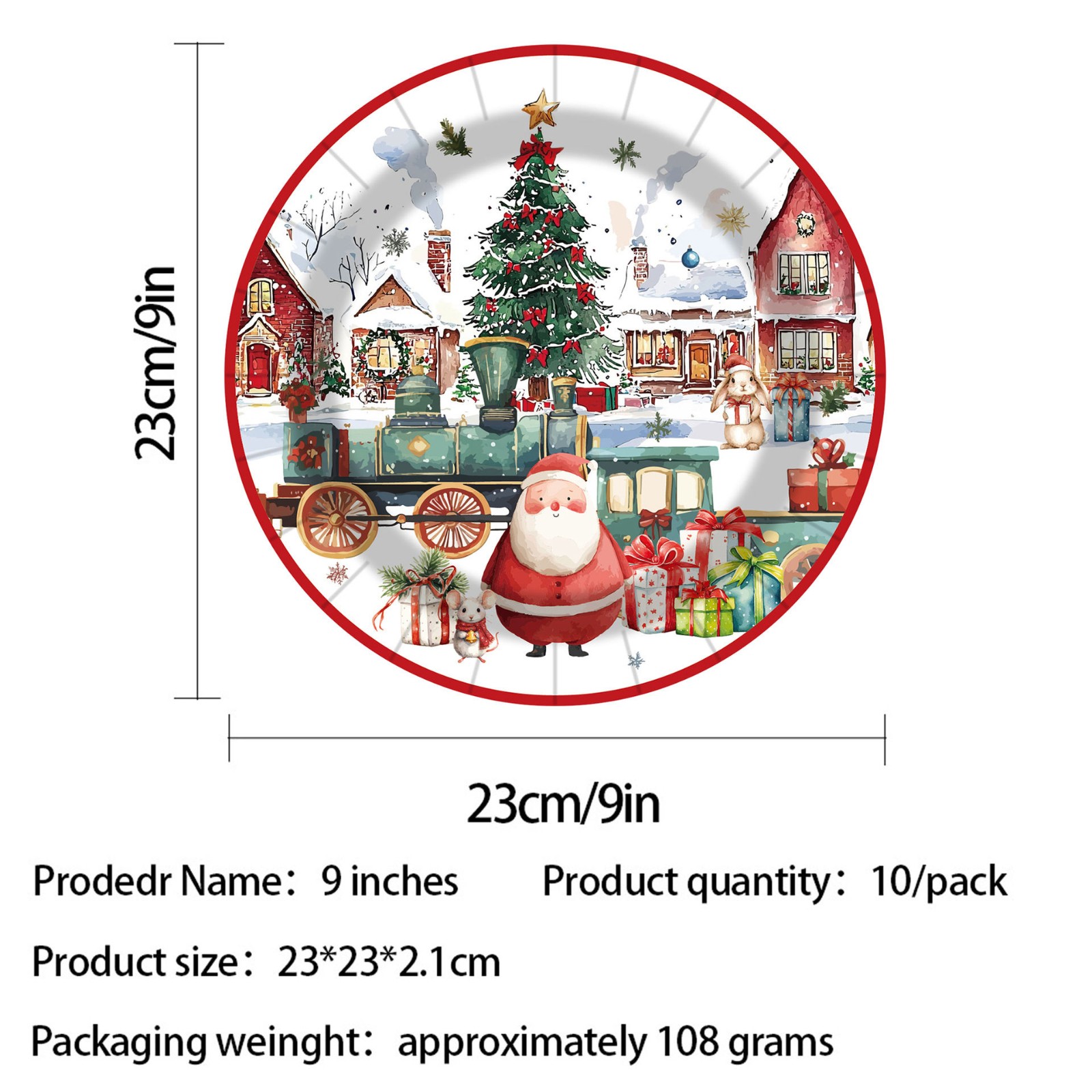 Santa & Snowman Christmas Tableware Set